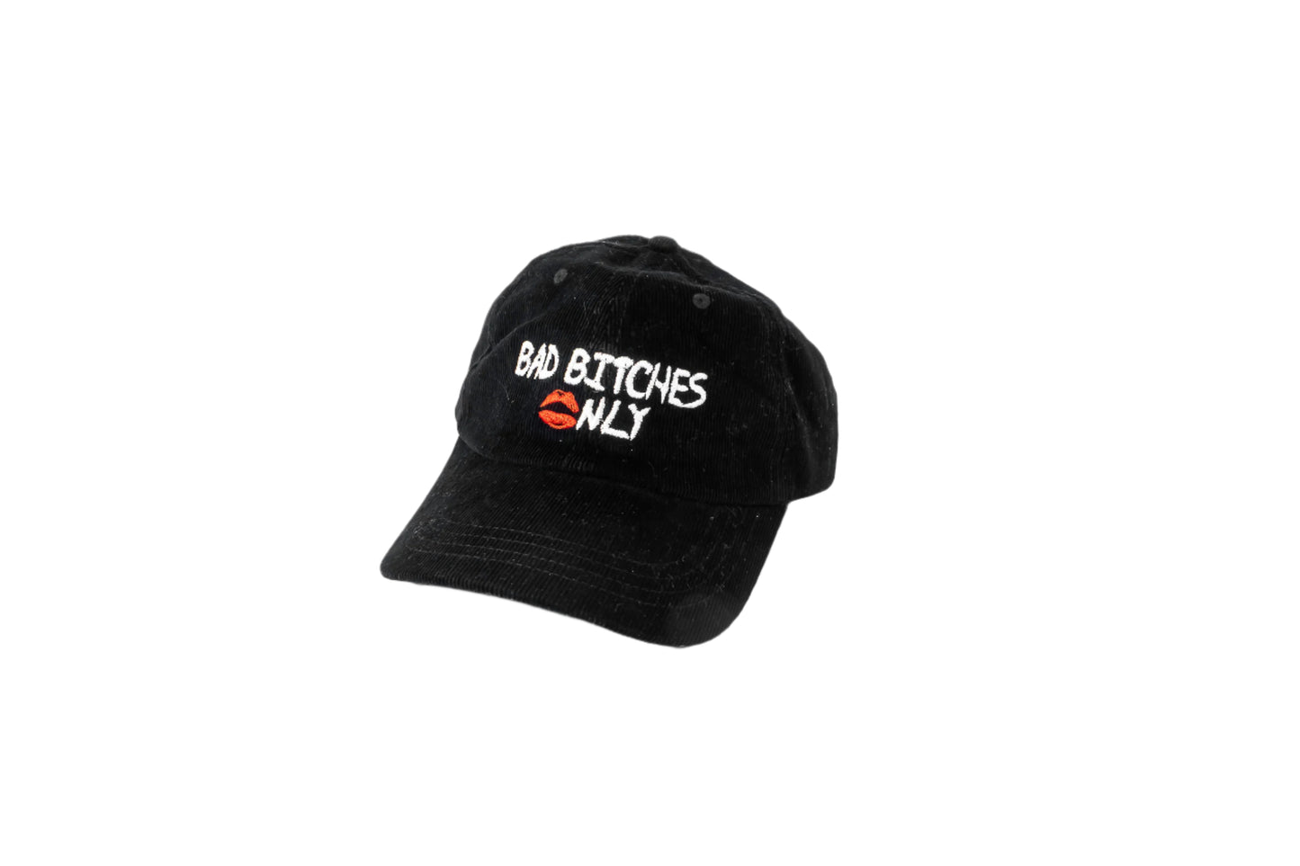 Black Bad Bitches Only Corduroy Cap