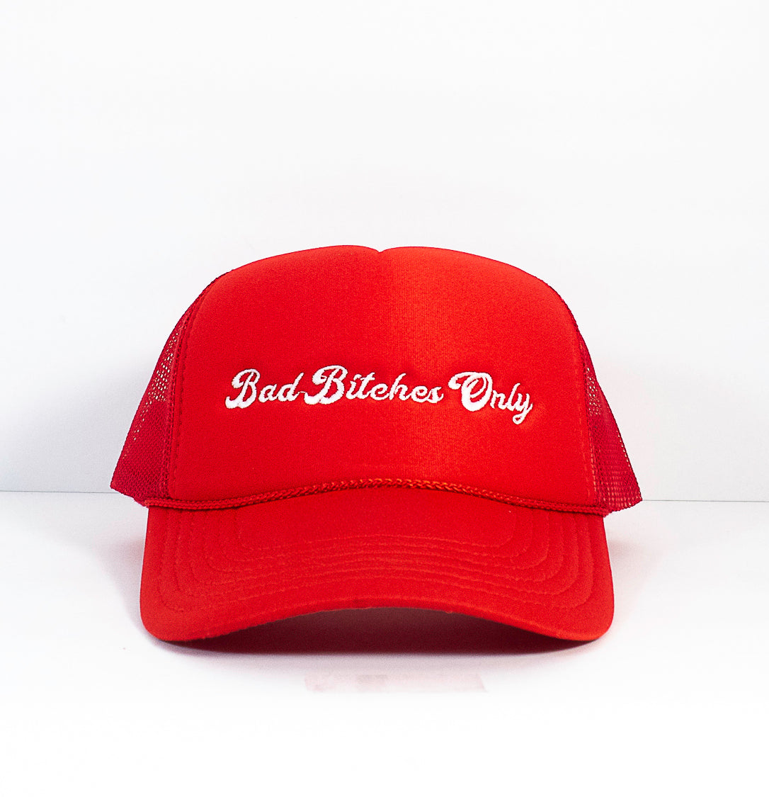 Red Bad Bitches Only Classic Trucker Hat
