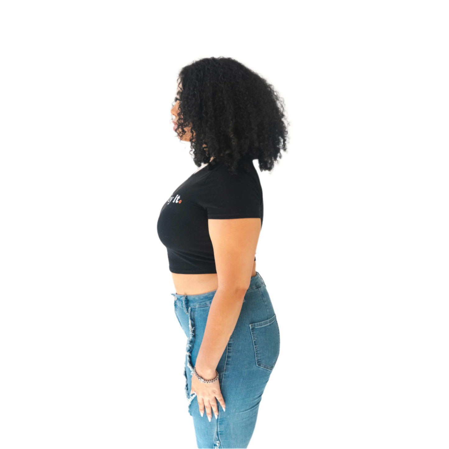 Black Let Him Buy It Baby Tee