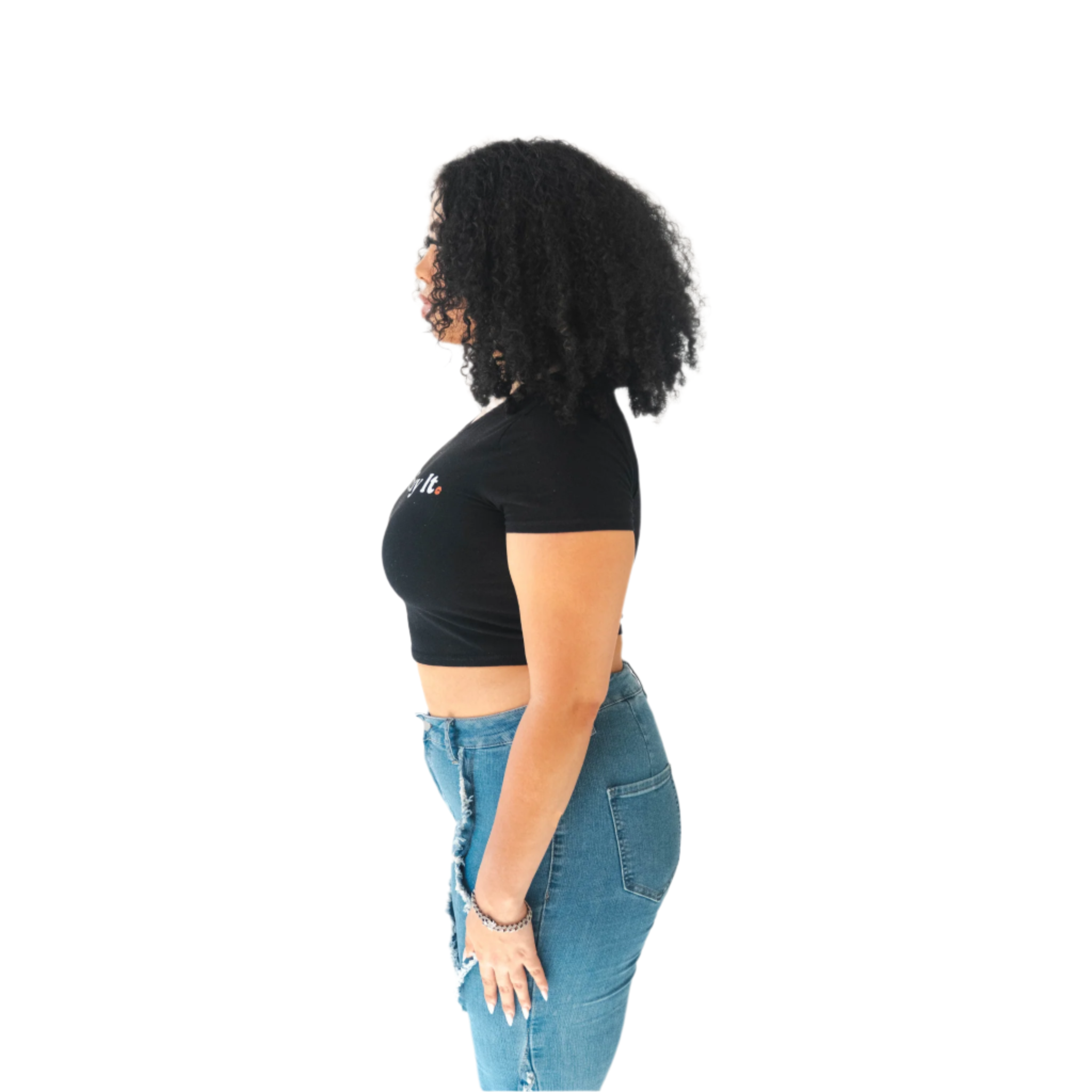 Black Let Him Buy It Baby Tee