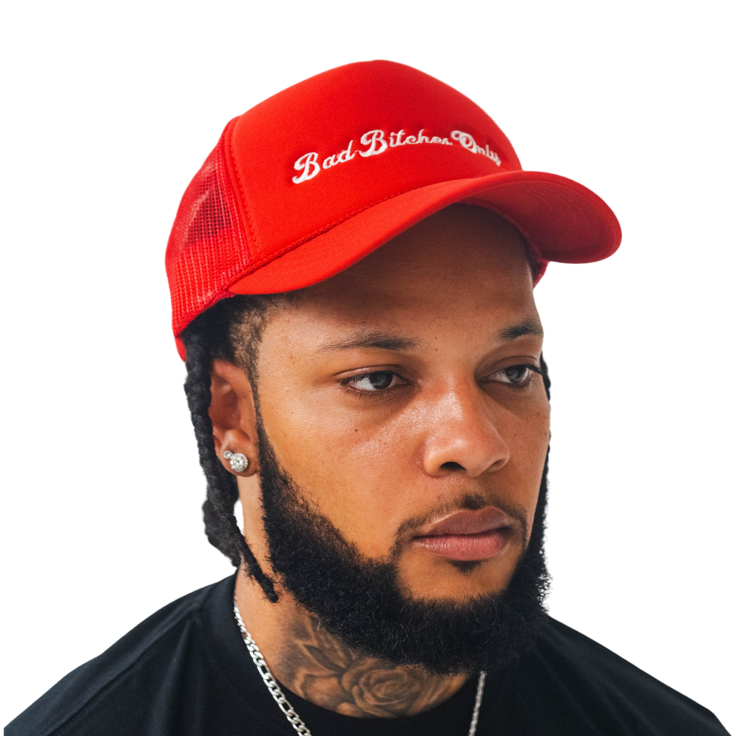 Red Bad Bitches Only Classic Trucker Hat