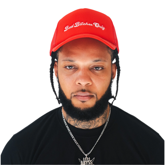 Red Bad Bitches Only Classic Trucker Hat