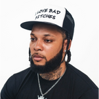The Limited Edition White/Black  “I Love Bad Bitches” Trucker Hat