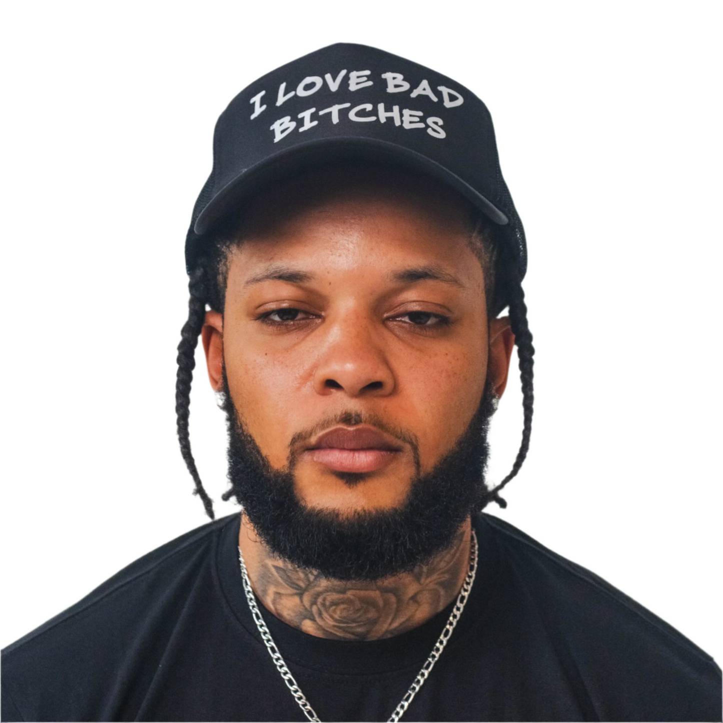 Black “I Love Bad Bitches”  Trucker Hat