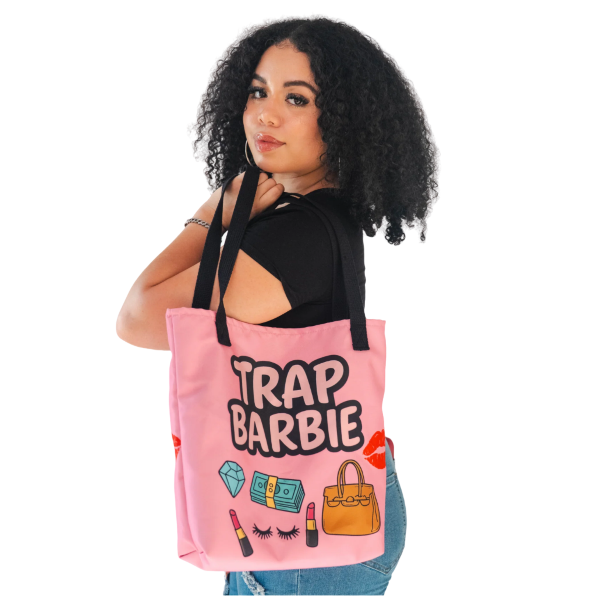 Pink Trap Barbie Tote Bag